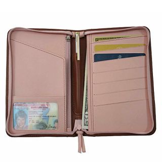 Royce Leather Passport Travel Wallet
