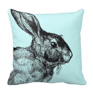 Bunny vintage pillow