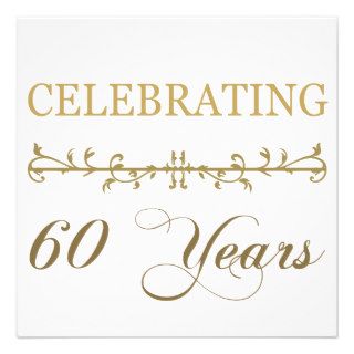 Celebrating 60 Years Custom Invitation