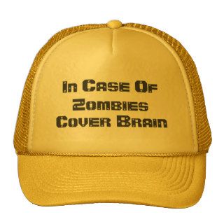 In Case Of Zombies, Cover Brain Trucker Hat