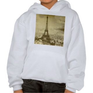 Vintage Eifel Tower Paris France  1889 Sweatshirts