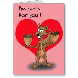 Funny Valentine Cards Nuts for you
