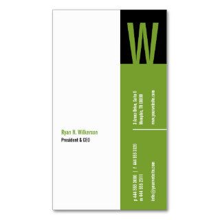 Verticality Monogram Business Card