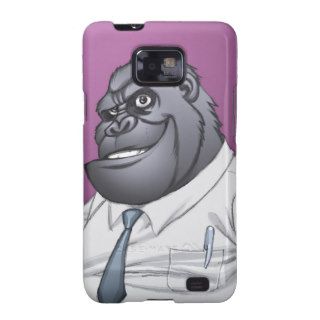 Cigar Smoking Business Man Boss Gorilla by Al Rio Samsung Galaxy S2 Cases