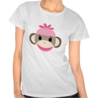 girl sock monkey t shirts