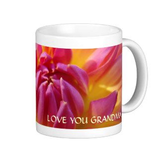 GRANDMA GIFT We Love You Grandma Mug Gift Dahlias