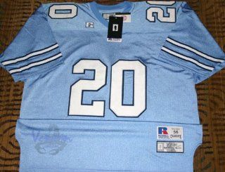 Russell Athletic AUTHENTIC #20 Natrone Means UNC Tar Heels Blue Throwback Jersey   Size 56  Sports & Outdoors