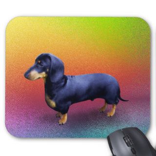 Princely Dachshund in a Rainbow Mousepad