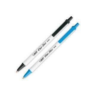 Clic Stic Ballpoint Retractable Pen, Black Ink, Medium, Dozen 