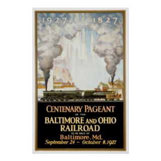 Centenary Pageant ~ Baltimore and Ohio Railroad Print