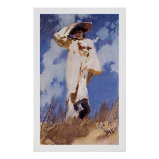 A Gust of Wind by John Singer Sargent Print