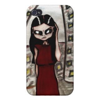 Gothic lost girl art phone case cover for iPhone 4