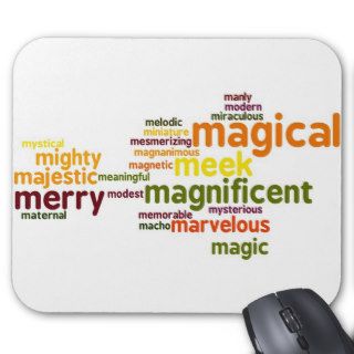 Describe yourself With Adjectives   M Mousepads