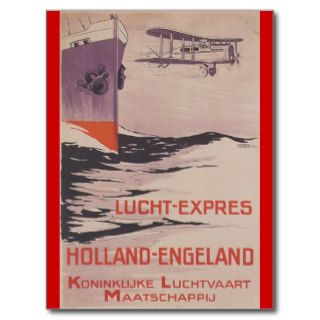KLM Lucht Express Post Cards