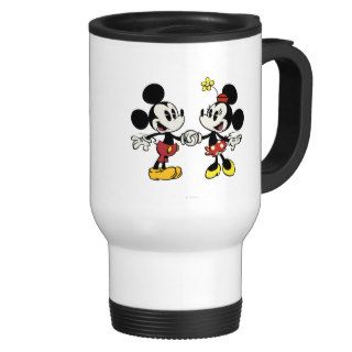 Mickey and Minnie Holding Hands Coffee Mug