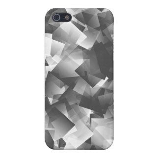 Grayscale (greyscale) Cubism art iPhone 5 Cases
