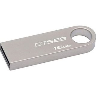 Kingston DataTraveler SE9 16GB USB 2.0 USB Flash Drive (Silver)  Make More Happen at