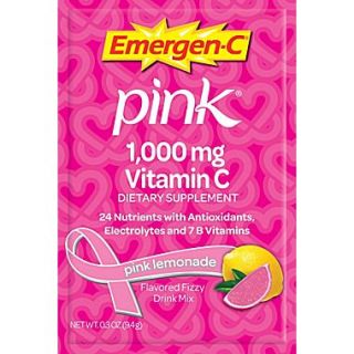 Emergen C Vitamin C Drink Mix, Pink Lemonade, 0.3 oz., 50 Packets/Box  Make More Happen at