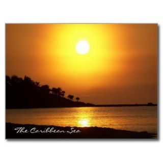 Riviera Maya Mexico Caribbean Sea at Dawn Postcards