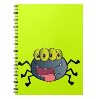 _2387 Happy Spider Cartoon Character HAPPY CARTOON Notebook