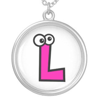 Funny Monogram Letter L Necklace