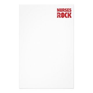 Nurses Rock Stationery Design