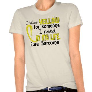 Yellow For Someone I Need Sarcoma T Shirt