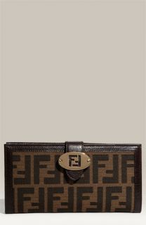 Fendi 'Zucca' Checkbook Wallet