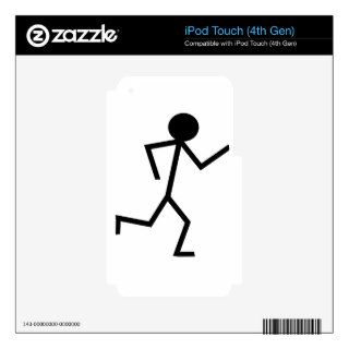 Running Stickman Decal For iPod Touch 4G