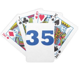 Number 35 deck of cards