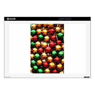 Merry Christmas  Holiday Tree Ornaments celebratio Skins For Laptops