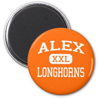 Alex   Longhorns   High School   Alex Oklahoma Fridge Magnet