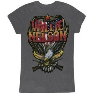 Willie Nelson   Stars & Stripes Ladies T Shirt   Small Clothing