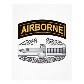 Combat Action Badge, Airborne Tab Personalized Flyer