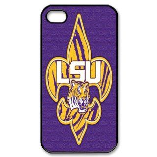 popularshow ncaa LSU Tigers logo Water proof dust case for Apple Iphone 4 4S Case Cell Phones & Accessories