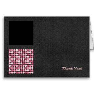Pink Victorious Thank You Note Card