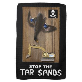 Athabasca Tar Sands Duck Mount Kitchen Towels