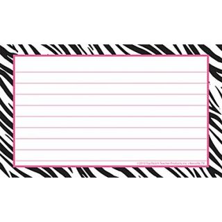 Top Notch Teacher Products 4 x 6 Lined Border Index Card, Zebra  Make More Happen at