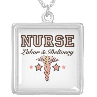 Labor and Delivery Nurse Caduceus Necklace