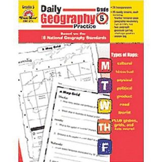 Evan Moor Daily Geography Practice Resource Book, Grades 5th  Make More Happen at