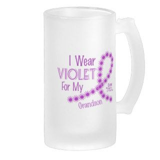 Hodgkins Lymphoma I Wear Violet For My Grandson 26 Coffee Mug