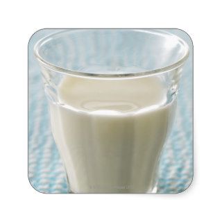 Glass of milk sticker