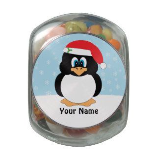 Penguin Christmas Candy Jar Jelly Belly Candy Jars
