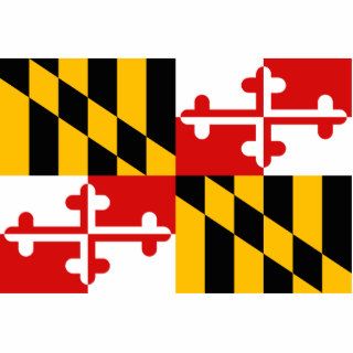 Maryland Flag Magnet Cut Out