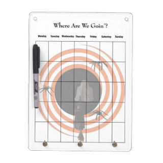 Halloween Where Are We Goin'? Dry Erase Board