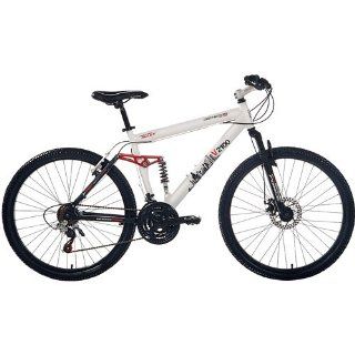 Genesis V2100 26" Dual suspension Men's Mountain Bike, White 12692  Hardtail Mountain Bicycles  Sports & Outdoors
