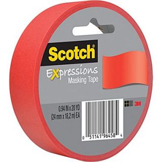 Scotch Expressions Masking Tape, Primary Red, 1 x 20 yds  Make More Happen at