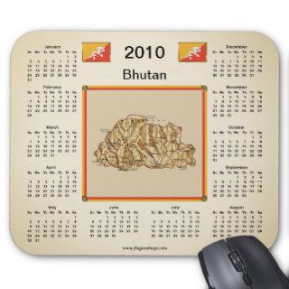 Bhutan 2010 Calendar Mousepad