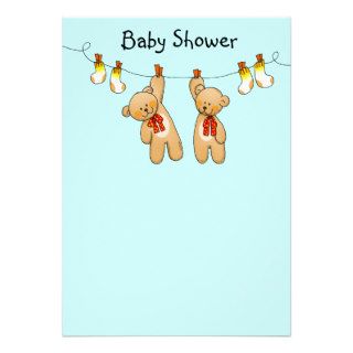 Baby shower for twins (boy) invite