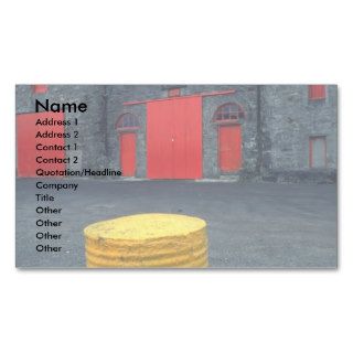 Colorful warehouses, County Mayo, Ireland Business Card Template